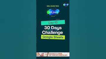 30 Days Challenge Day-13 |Google Sheets| Formula #google #formula #exceltips