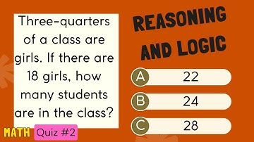 Most Adults Fail This Grade 6 Logic & Reasoning Math Quiz