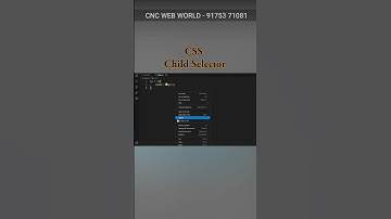 CSS - Child Selector  #frontendcourse #training #computer