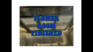 Finished DIY flower room build