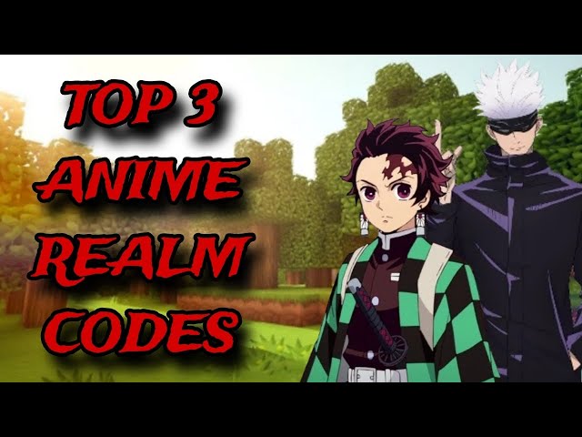 *NEW* TOP 3 BEST ANIME REALM CODES FOR MINECRAFT BEDROCK EDITION! 1.20+ class=