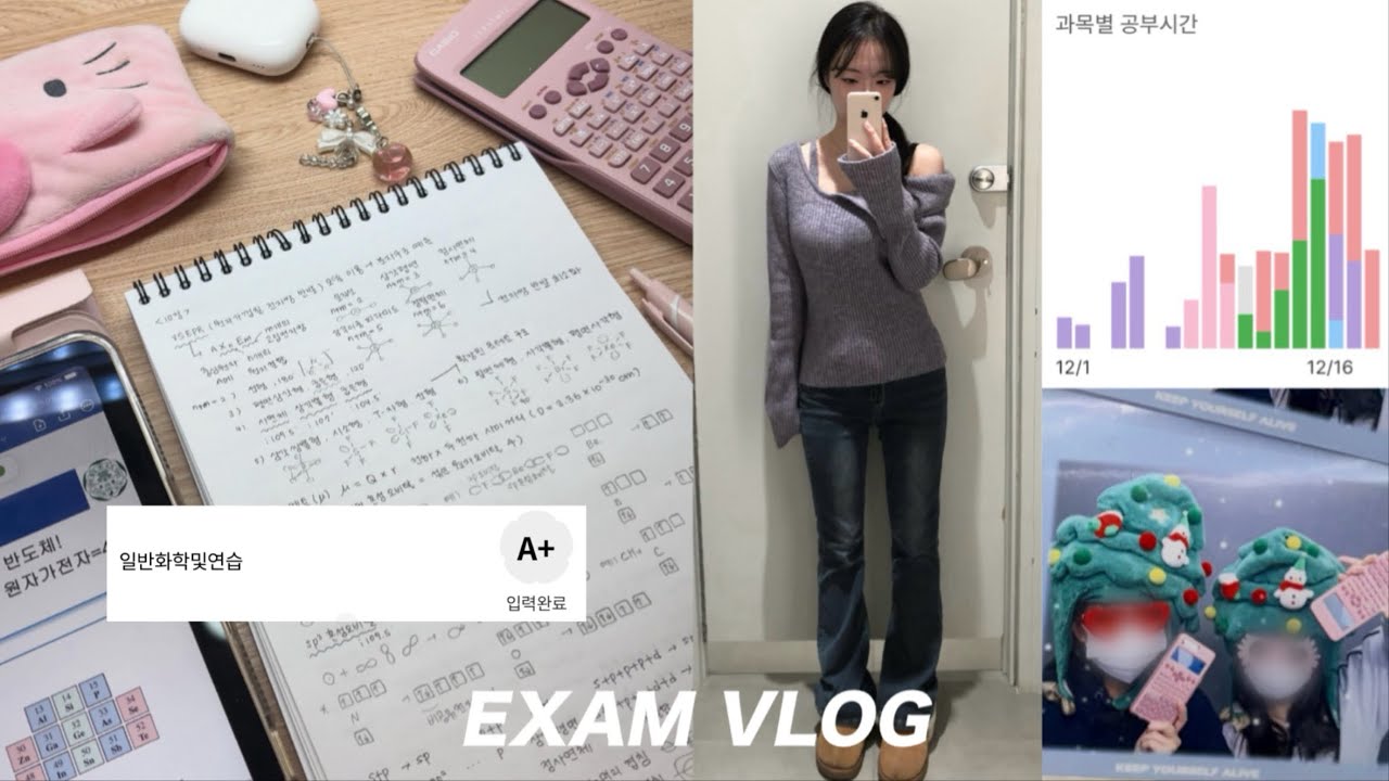 과학교육과 두 번째 이름은 과제교육과.. | A+ 잔뜩 수집한 1학년 마지막 시험기간 브이로그