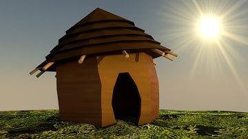 [Tutorial] Model a Low Poly Hut in Cinema 4D.