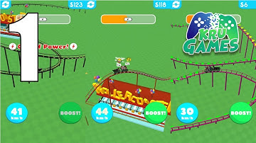 Hyper Roller Coaster Gameplay Walkthrough #1 (Android, IOS)
