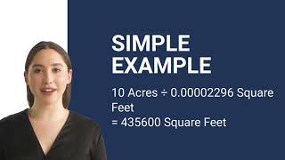 Convert from Acres to Square Feet