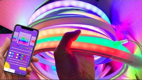 16*16mm LED Neon Sign Tube Light - Individually Addressable RGBW Waterproof Project.