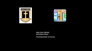 Grade 12 Course Selection 2021