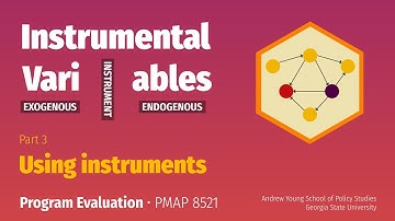PMAP 8521 • (11) Instrumental variables I: (3) Using instruments