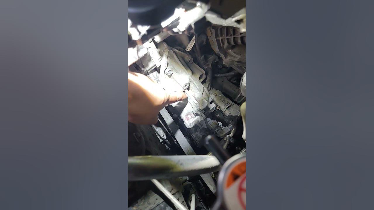 2019 toyota camry water pump replacement - YouTube