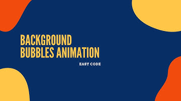 Background Bubbles Animation Using Only HTML & CSS | Easy Code