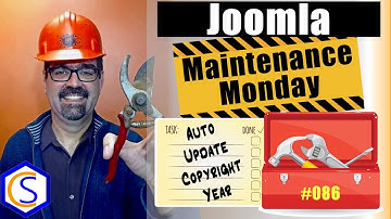 AutoUpdate the Copyright Year on your Joomla! Site 🛠 Maintenance Monday Live Stream #086