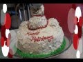 Snowman Cake Decoration video recipe - Christmas Cake Decoration