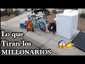 Cosas que tiran en usa salas y muchas cosas en la basura