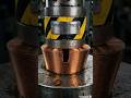copper relay coil👌crushes in Hydraulic press #shorts #trending #intertenment#Ai #explore satisfying