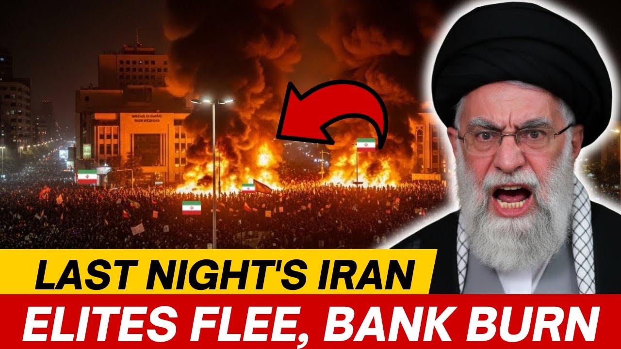 IRAN’S LAST NIGHT Free Iranians TORCH 73 Banks as Elites ESCAPE to Russia with $6 8 Billion