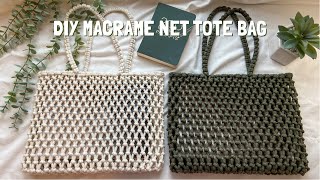 DIY | Macrame Net Tote bag tutorial | Bolsa de macrame | 마크라메 가방