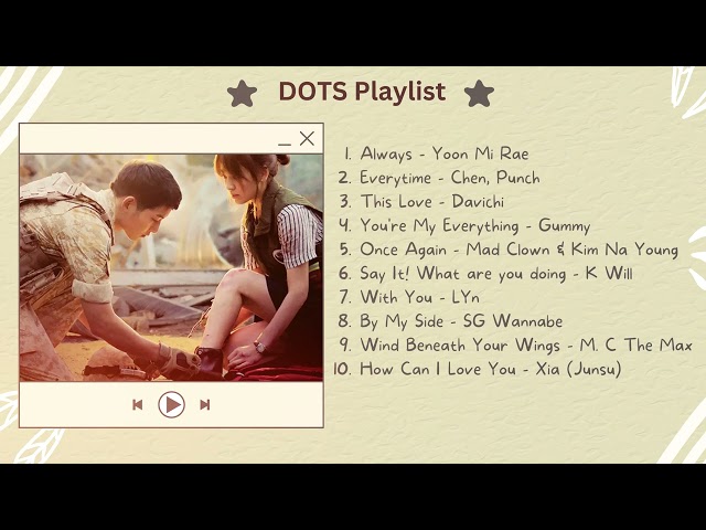 DESCENDANTS OF THE SUN K-DRAMA OST - PLAYLIST class=