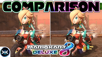 Mario Kart 8 Deluxe Head-to-Head Comparison on 3 Tracks! (Nintendo Switch VS Wii U Graphics)