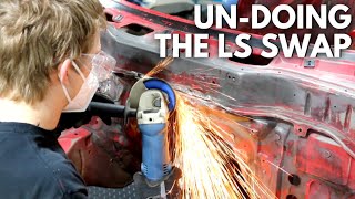 FD RX7 - Welding the Chassis - Reversing the LS Swap!