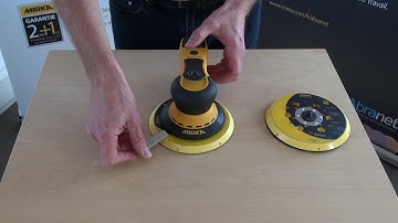 How to change backing pad in Mirka DEROS