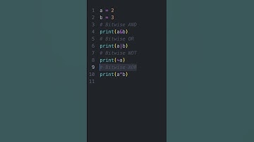 Bitwise operators in python. #shorts #programming #coding
