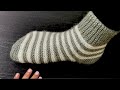 Knitted gents socks in very easy way in two colours for size 78 3839