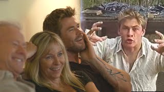 Chris Hemsworth Unearths Croc Hunter Home Movie In Cute Moment With Parents Exclusive