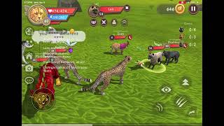 A cheetah in a forest talking to other animals two hour video game screenshot 5
