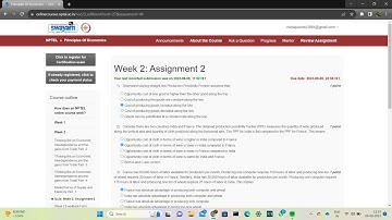NPTEL Principles Of Economics WEEK-2 Assignment answer 2023 #nptel #swayam #nptelcourseanswers