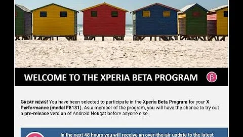 Sony Xperia X Performance Android 7.0 beta update imminent