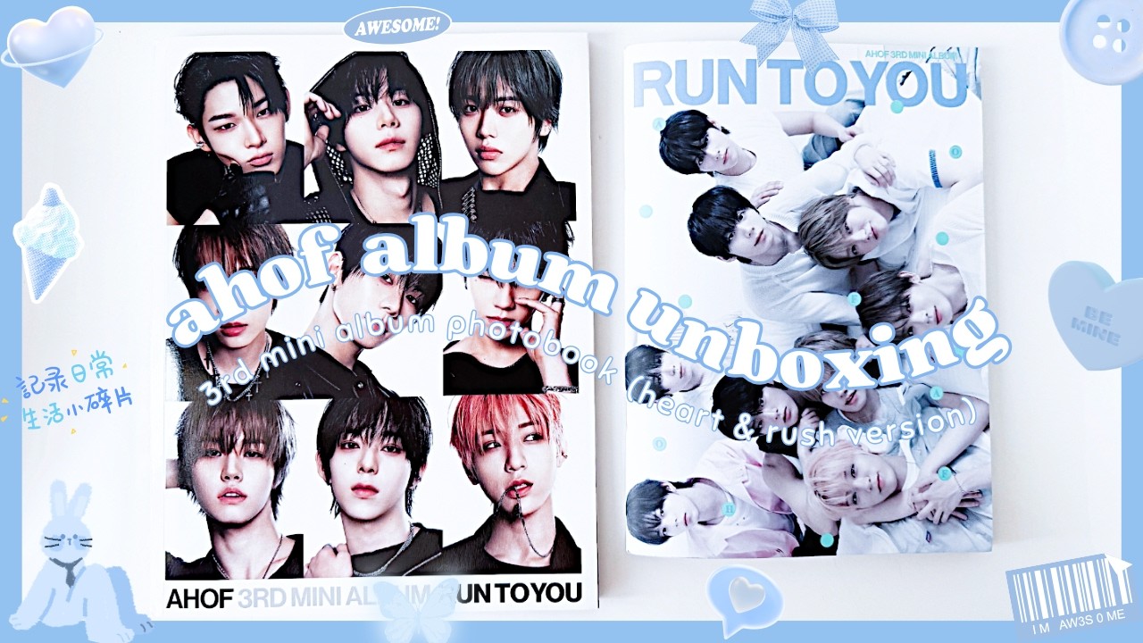 ALBUM UNBOXING] AHOF 아홉 - 3rd Mini Album 'Run To You' Photobook