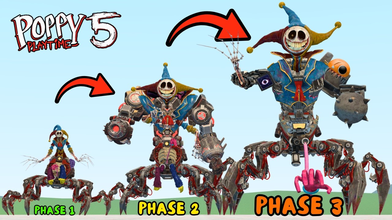 NEW EVOLUTION OF POPPY PLAYTIME CHAPTER 5 THE PROTOTYPE PHASE 3 In Garry's Mod