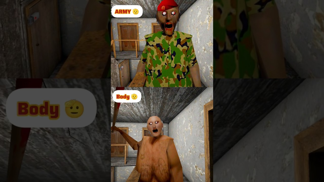 Indian army granny vs body granny 🔥