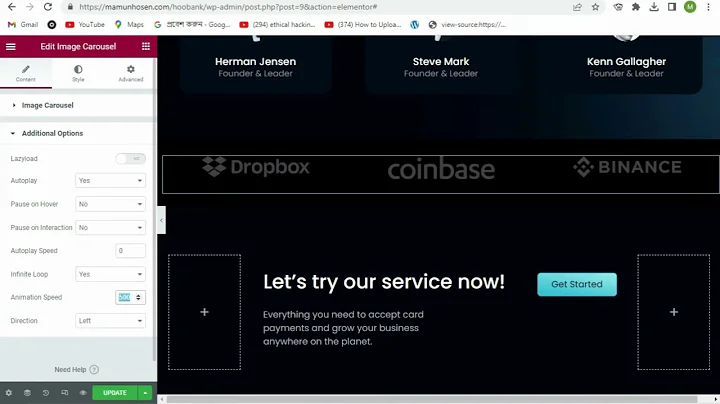 Smooth Infinite Loop Image Carousel with Elementor
