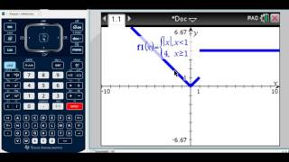 Graphing Piecewise Functions on the TI Nspire