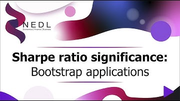 Sharpe ratio significance: Bootstrap applications (Excel)