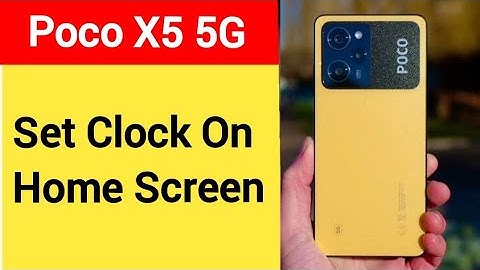 How to set clock on home screen, Poco X5 5G me time set kaise karen