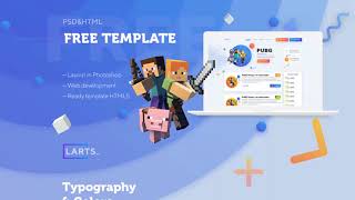 MineCraft Website Template Project   Photoshop Free Download