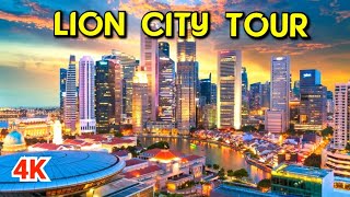 Singapore City Tour | Lion City Tour 4K |   A 4K Walking Tour Through the Lion City