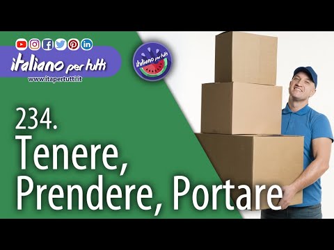 Video: Differenza Tra Portare E Prendere