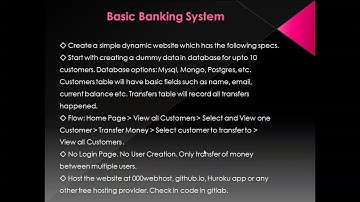 Basic Banking system💰💰: The Spark foundation web development internship task1 #GRIPMAY2021