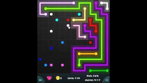 flow game facebook - jumbo pack level 110 Connect the dots