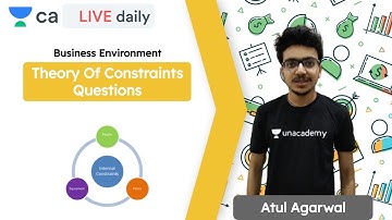 Theory Of Constraints Questions | Unacademy CA FInal | CA Exam | CA Atul Agarwal