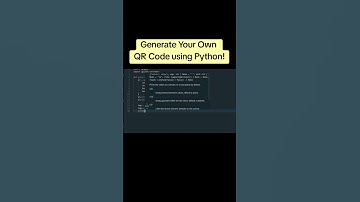 Create custom QR codes in Python with just a few lines of code!  Try it now! #python #qrcode