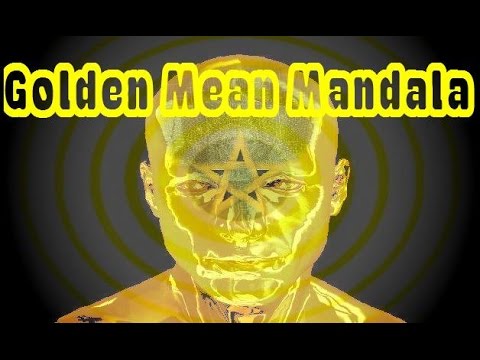 Golden Mean Mandala - Golden Phi Ratio Spiral Divine Natural Perfection Frequency