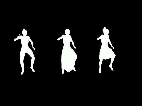 White Silhouette Black Background Dance Party Mix 2022 | Black Pink