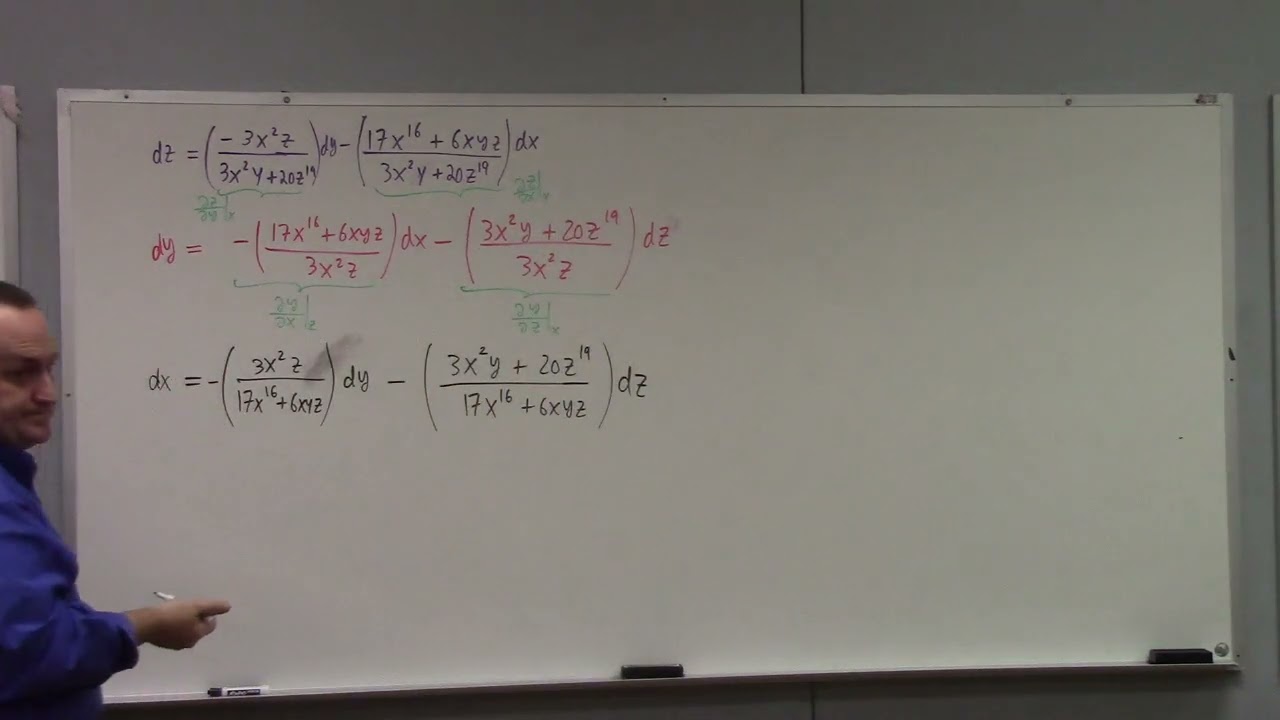 Multivariate Calculus: partial derivatives and differentials, integral curves, 9-28-23