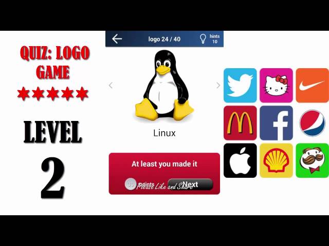 Logo Quiz Brand Test Level 2 • Game Solver