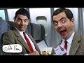 Flying home for christmas  mr bean the movie  funny clips  mr bean official