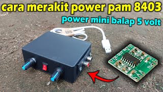 HOW TO ASSEMBLE POWER PAM 8403 INTO RACING MINI POWER